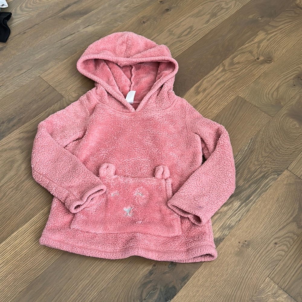 Carter’s Girls fleece hoodies Size 4T super soft and perfect for winter! Pink!